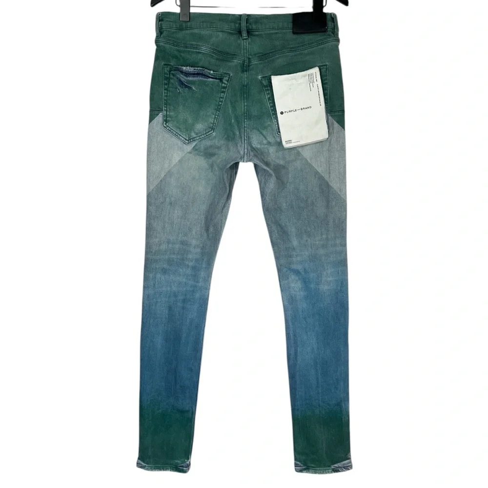 PURPLE BRAND Low Rise Slim Coated Diagonal Jean size 31 in Multicolor